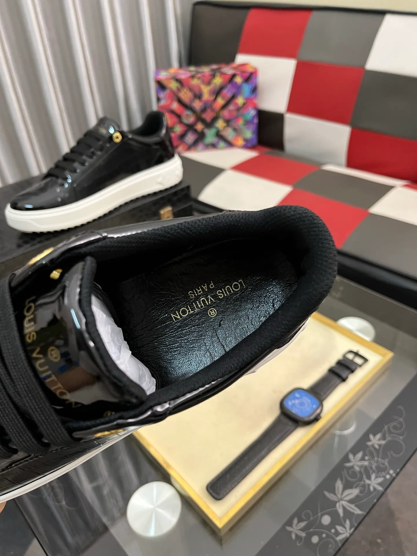 Men's shoes 💰520⌚️⌚️LV Louis Vuitton. The latest fashionable casual shoes are popular in physical stores. New spring and summer comfortable imported custom original cowhide, unique jacquard fabric element design. With sheepskin lining, Lv original bottom, [sun][sun] high-end packaging and high quality💪Details determine the quality, you can enter and leave the counter at will, welcome to compare🇮🇹Number of sizes 38-445️⃣Color options available